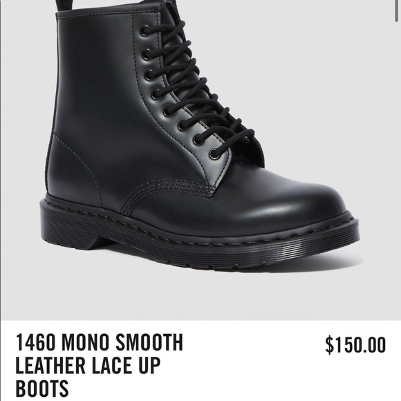 dr martens 1460 mono smooth white